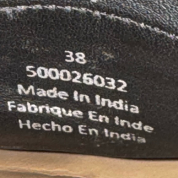 Free People Sienna Ruffle Slip On Black Leather Pointed Toe Mules Shoes 38 EU - Picture 9 of 11